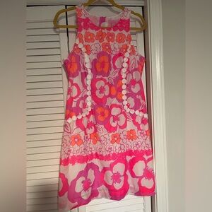 Lilly Pulitzer Pink and Orange Floral  Dress